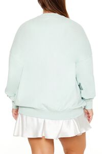 SEAFOAM/MULTI Plus Size Beaded Aquarius Pullover, image 5