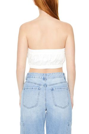 WHITE D-Ring Grommet Bandeau, image 3