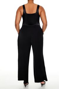 BLACK Plus Size Wide-Leg Trouser Pants, image 4