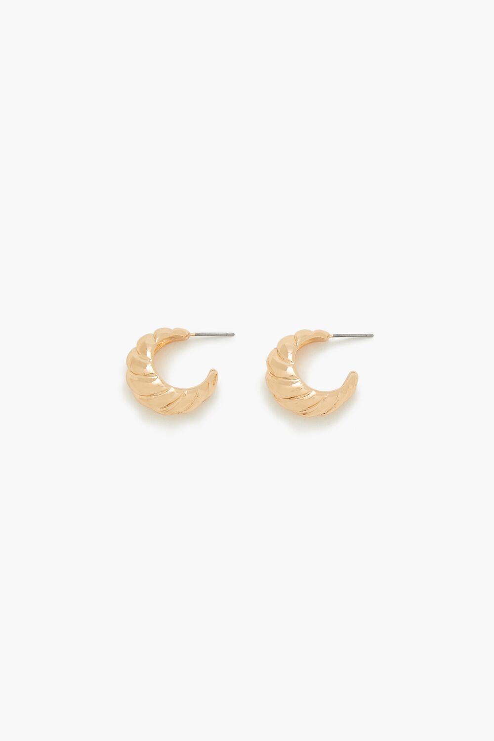GOLD Twisted Hoop Earrings, image 1
