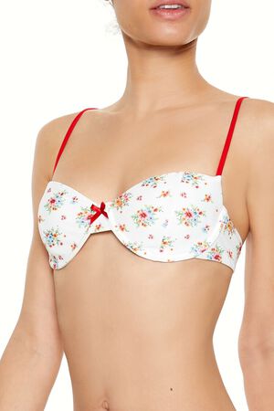 HIGH RISK RED/MULTI Romantic Floral Underwire Bikini Top, image 3