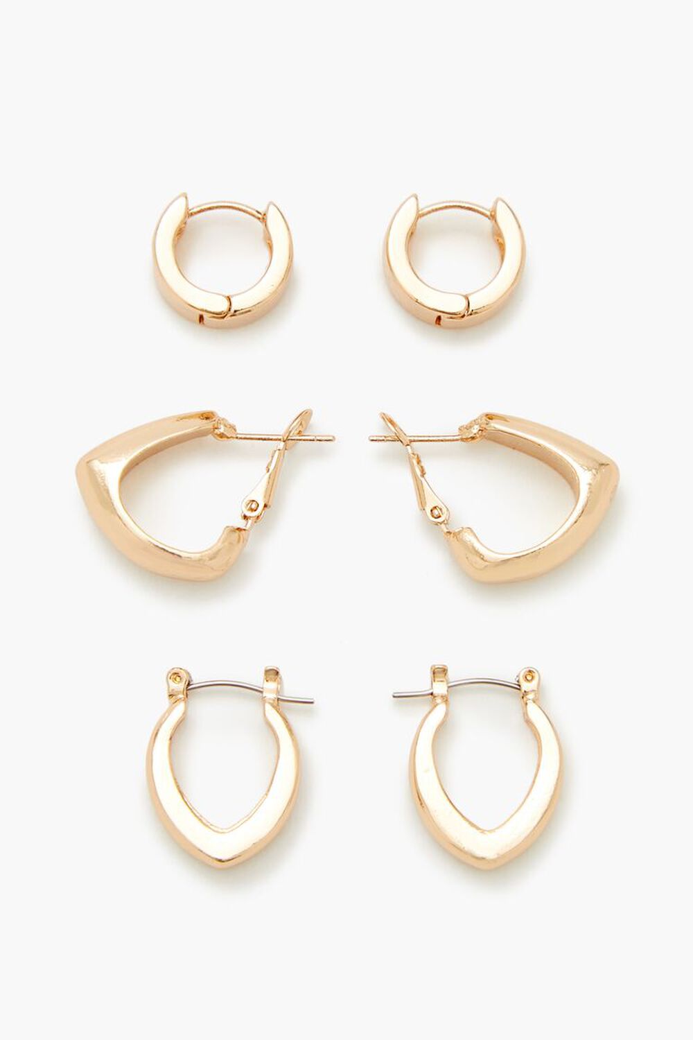 GOLD Geo Hoop Earring Set, image 1