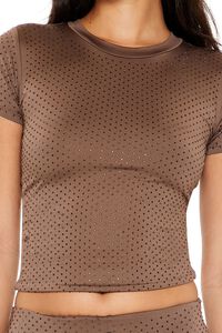 ESPRESSO Contour Sculpt Rhinestone Tee, image 3
