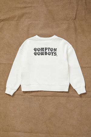 WHITE/MULTI Girls Compton Cowboys Pullover (Kids), image 2