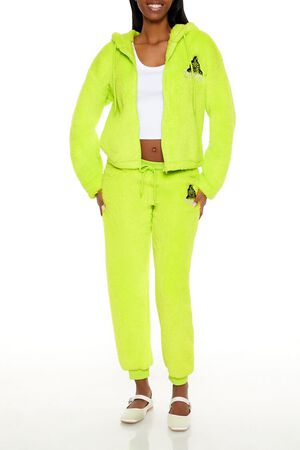 GREEN/MULTI The Grinch Embroidered Zip-Up Hoodie, image 2