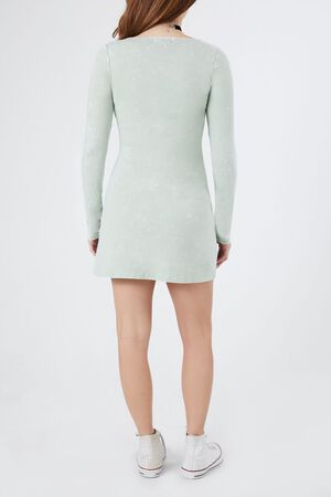 BLACK Mineral Wash Fit & Flare Dress, image 3