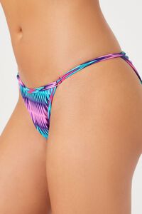 FUCHSIA/MULTI Chevron Brazilian Bikini Bottoms, image 3