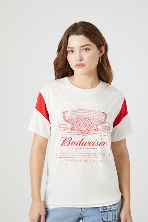 CREAM/MULTI Budweiser Graphic Tee, image 1