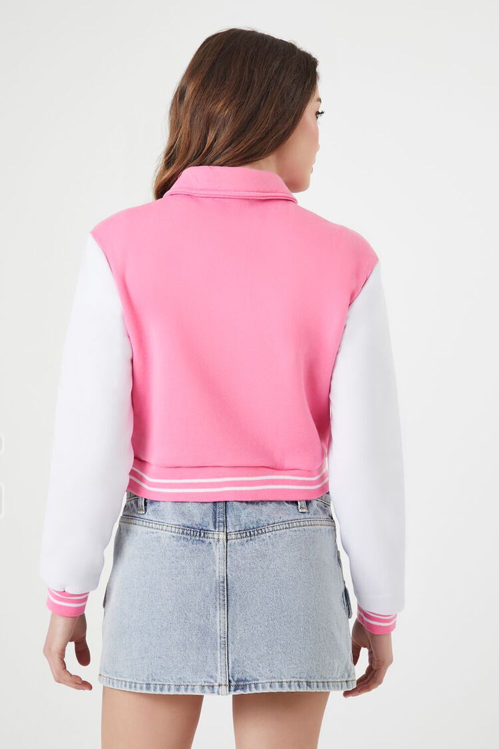 PINK/MULTI Brooklyn Zip-Up Bomber Jacket, image 3