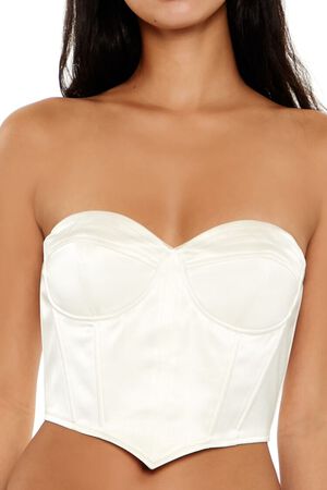 EGRET Satin Sweetheart Tube Top, image 3