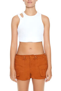 TOFFEE Twill Drawstring Cargo Shorts, image 4