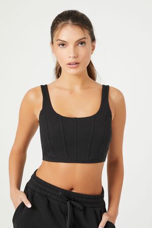 BLACK Corset Sports Bra, image 1