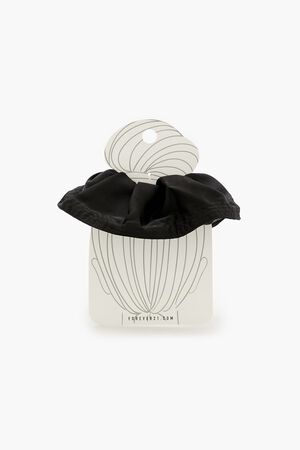 BURGUNDY Ruched Hair Scrunchie, image 1