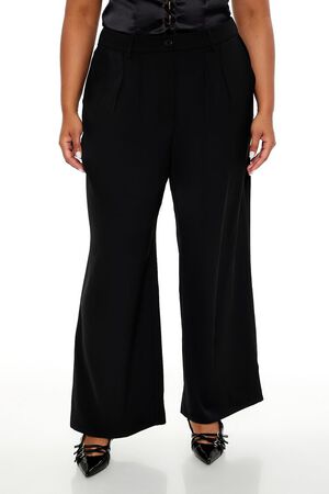 CHAMPAGNE PEARL Plus Size Wide-Leg Trouser Pants, image 2