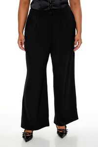 BLACK Plus Size Wide-Leg Trouser Pants, image 2