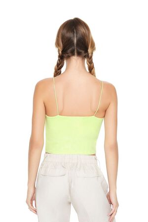 PALE GREEN Mineral Wash Cropped Cami, image 3