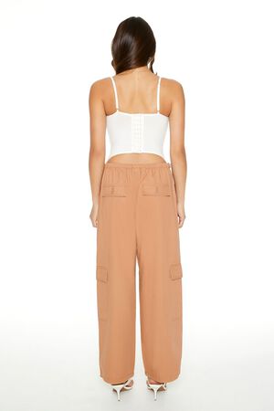 YELLOW Twill Toggle Drawstring Cargo Pants, image 3