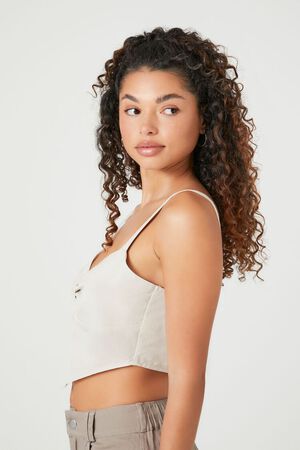 GREY Sweetheart V-Hem Crop Top, image 2