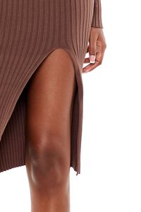 WALNUT Ribbed Knit Midi Sweater Dress, image 5
