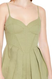 OLIVE Pleated Bustier Cami Romper, image 6