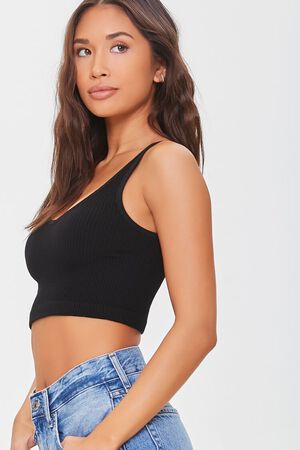 TAUPE Ribbed Seamless Bralette, image 2