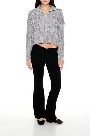 STONE BLUE Ribbed Half-Zip Sweater, image 2