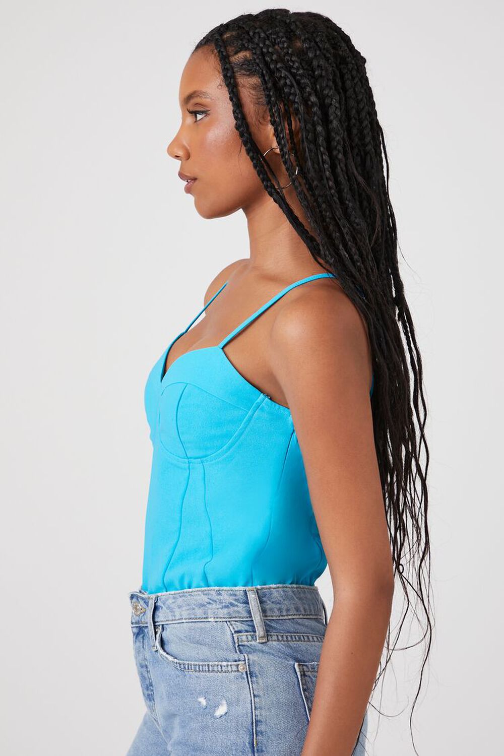 MARINA Satin Bustier Sweetheart Bodysuit, image 2
