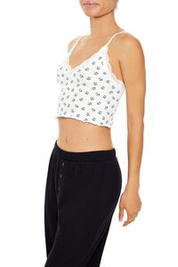 VANILLA/BLACK Seamless Teddy Bear Bralette, image 4