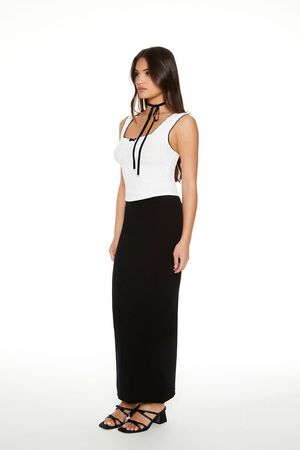 BLACK Sweater-Knit Maxi Skirt, image 2