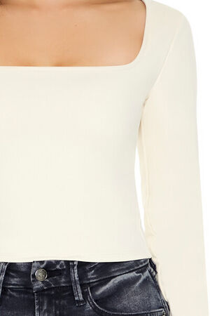 CREAM Sculpt Shape Square-Neck Top, image 3