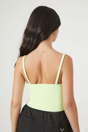 PALE GREEN Seamless Cropped Cami, image 3