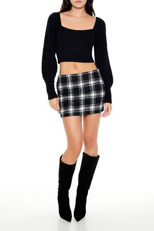 EGRET Cropped Rib-Knit Sweater, image 2