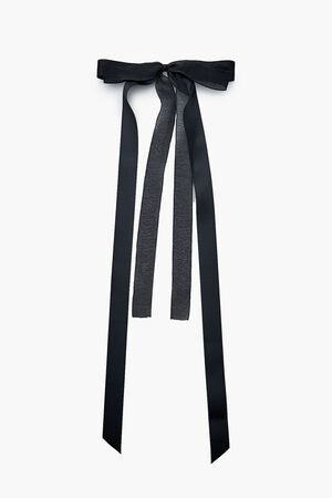 WHITE Oversized Bow Hair Clip, image 1