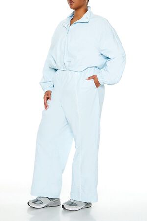 AQUA Plus Size Active Windbreaker Pants, image 3