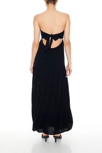 BLACK Strapless Tie-Back Maxi Dress, image 4