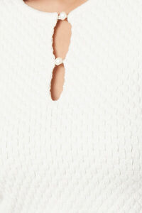 CREAM Sweater-Knit Cutout Crop Top, image 5