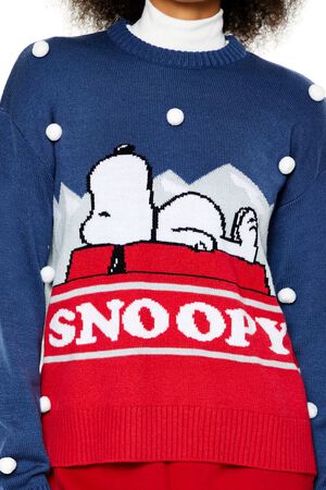 BLUE/MULTI Pom Pom Snoopy Sweater, image 3
