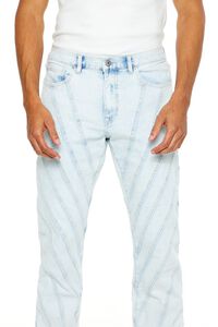 LIGHT DENIM Bleach Wash Slim-Fit Jeans, image 5