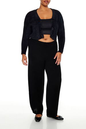 STONE BLUE Plus Size Rib-Knit Cardigan Sweater, image 2