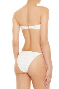 WHITE Studded String Bikini Bottoms, image 6