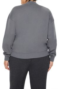 DARK GREY/MULTI Plus Size Beaded Cancer Pullover, image 5