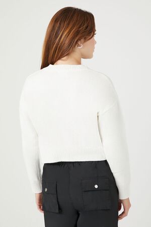 BLACK/MULTI Scorpion Cropped Sweater, image 3