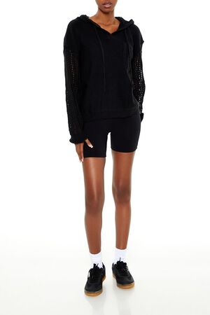 CREAM Open-Knit Netted Hoodie, image 2