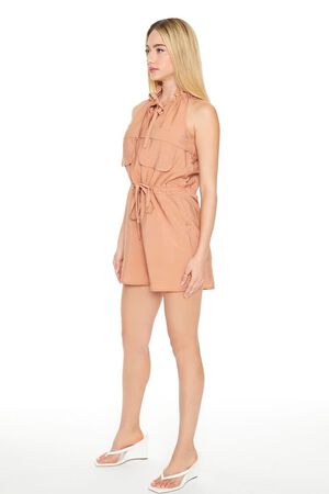 COPPER Sleeveless Drawstring Romper, image 2