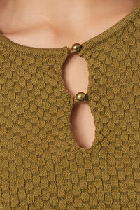 OLIVE Sweater-Knit Cutout Crop Top, image 5