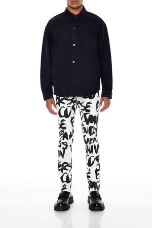 CREAM Cotton Curved-Hem Shirt, image 2