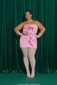 PINK Plus Size Wicked Rosette Tube Dress, image 1