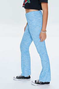 BLUE Ribbed Knit Space-Dye Pants, image 3