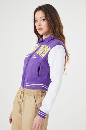 PINK/MULTI Brooklyn Zip-Up Bomber Jacket, image 2