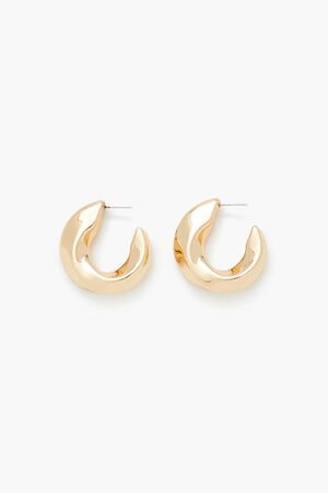 SILVER Twisted Hoop Earrings, image 1